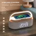 NY Trådløs Oplader 15W Bærbar Digital FM Vækkeur Bluetooth Højttaler Radio Touch Natlampe Dobbelt Hjem Sengelampe_voghion.com