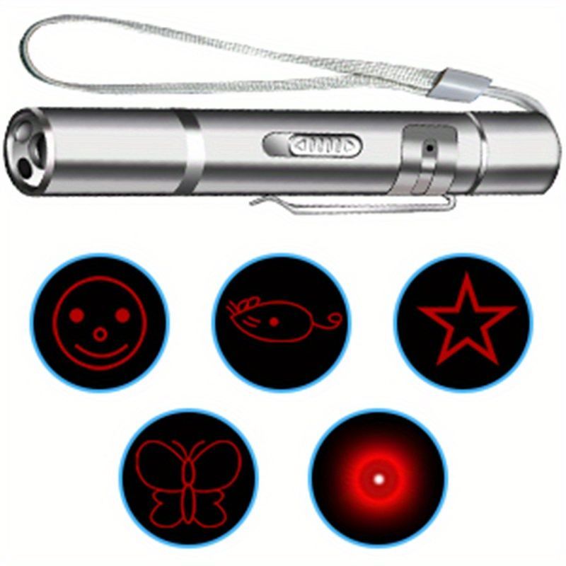 Cat Laser Pointer Toy, Red Laser Pointer Cat Toys For Indoor Cats Dogs Kitten Light Indoor Tease Cat Playing Training Chaser Laser Pointer Toy Pen F_voghion.com