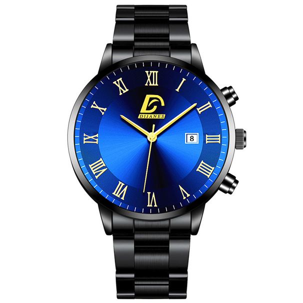 Fashion Mens Gold Watches Luxury Minimalist Quartz Wrist Watch Men Business Casual Calendar Watch Reloj Hombre_voghion.com
