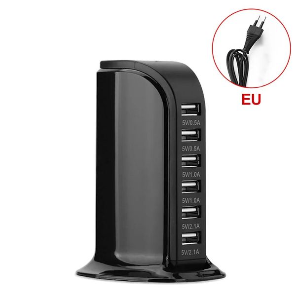 Fast Multi 6 USB Port Hub Charger Desktop Quick Charging Dock Station Home Multiple Travel Adapter Wall Socket US AU EU_voghion.com