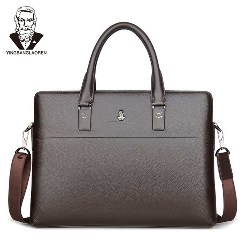 Borse da uomo Borsa a tracolla da uomo Borsa casual da lavoro Borsa in pelle per laptop Primo strato Pelle bovina Borsa da viaggio all'ingrosso all'ingrosso_voghion.com