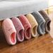 New Winter Home Women Shoes Cotton Men Warm Plush Slides Indoor Bedroom Non-Slip Floor Slippers_voghion.com
