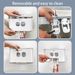 Multi-Function Bathroom Organizer - 5 Brush Slots & 2 Toothpaste Dispensers_voghion.com