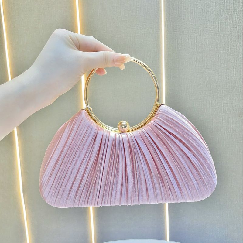 Elegant Pleated Evening Handbag for Special Ocns_voghion.com