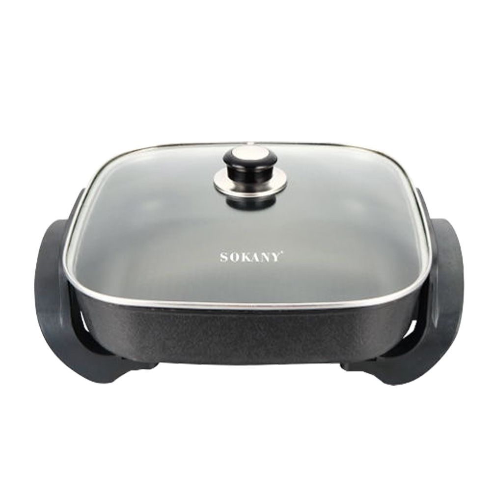 Multi-Cooker Electric Pot, 3L Non-Stick For Frying Stewing Boiling Steaming, 700W With Adjustable Thermostat_voghion.com