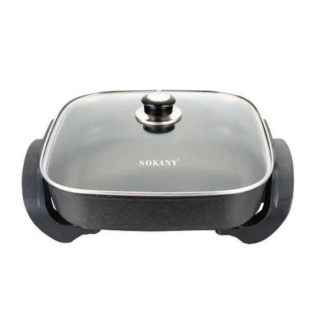 Multi-Cooker Electric Pot, 3L Non-Stick For Frying Stewing Boiling Steaming, 700W With Adjustable Thermostat_voghion.com