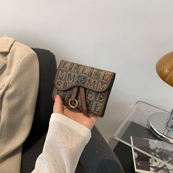 Europese en Amerikaanse retro portemonnee dames lang grote capaciteit D gesp multi kaartsleuf multifunctionele drievoudige clutch korte kaarthouder_voghion.com