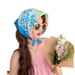 Fascia per capelli con protezione solare, piccola, quadrata, in cotone e lino, con fiori coreani, protezione per il collo, sottile, decorazione sca, multifunzionale_voghion.com