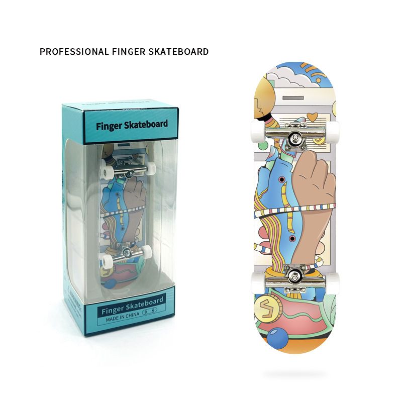 Finger Skateboarding New Product Sport Children' Toy DIY Profeional Grade Five layer Maple Double upturned_voghion.com