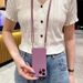 Liquid Silicone Crossbody Necklace Lanyard Cord Strap Phone Case For iPhone 13 11 12 14 15 Pro Max XXS XR 8 Plus Soft_voghion.com