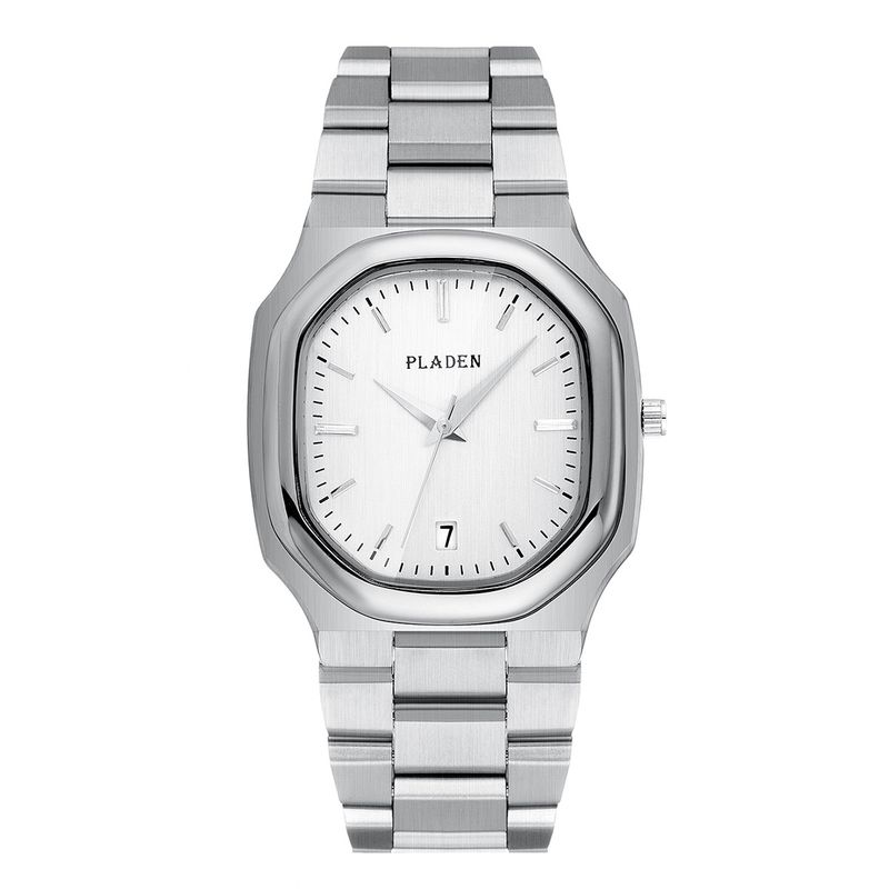 PLADEN Square High-end Watch Men's Brand Genuine Men's Watch Fashion Trend Stainless Steel Business Men's Watch_voghion.com