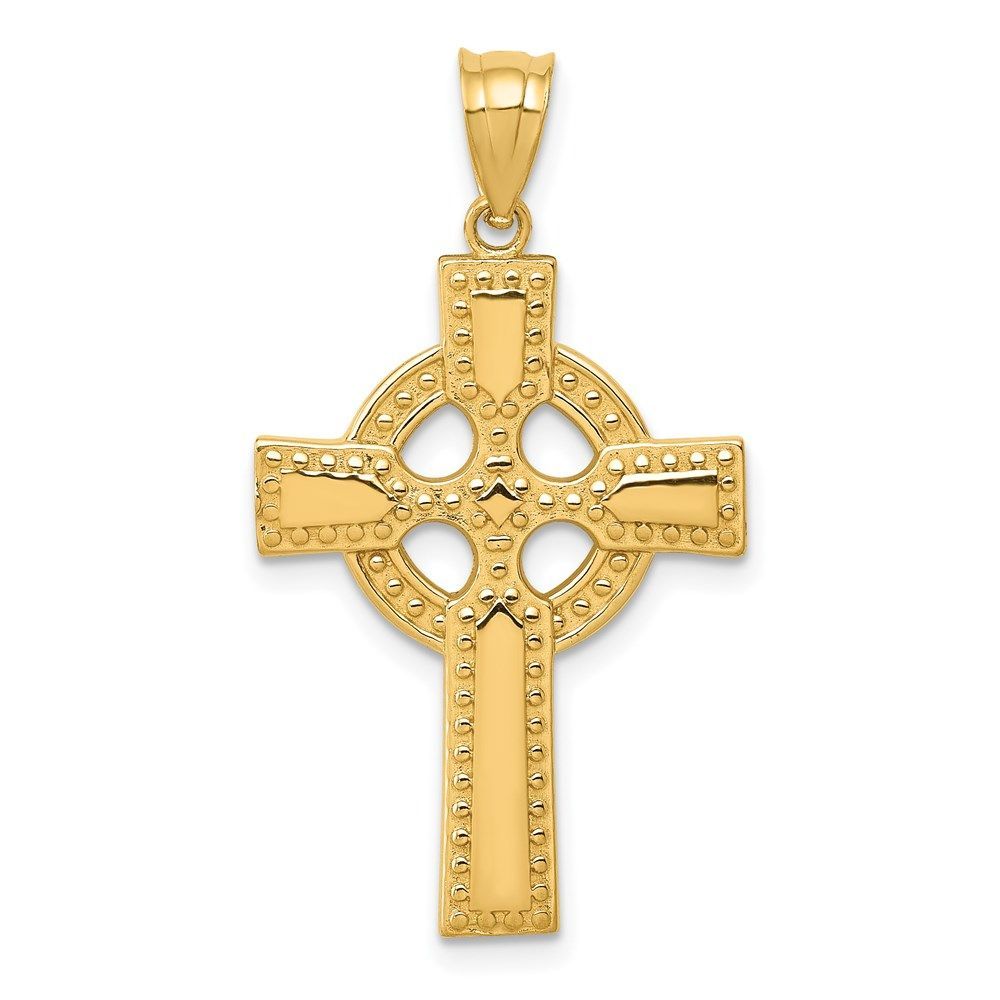 14k Celtic Cross Pendant_voghion.com
