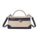 Bags for women 2024 new cross border trendy retro small square bag canvas contrast color stitching textured shoulder messenger bag_voghion.com