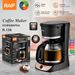 Mini Manual Drip Coffee Maker - Compact 0.6L Travel Brewer With Temperature Control, 600W Portable Coffee Machine For Home/Office/Camping_voghion.com