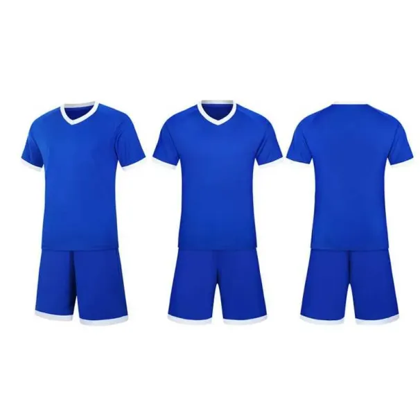 No Pattern Short Sleeve Uniform Football Training Clothing Summer Sportswear Kid Soccer Clothes Sets Z250211_voghion.com