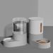 Large Capacity Cat Feeder Automatic Cat Water Dispenser Cat Food Bowl Gravity Food Storage Container For Cats Dogs Pet Supplies_voghion.com