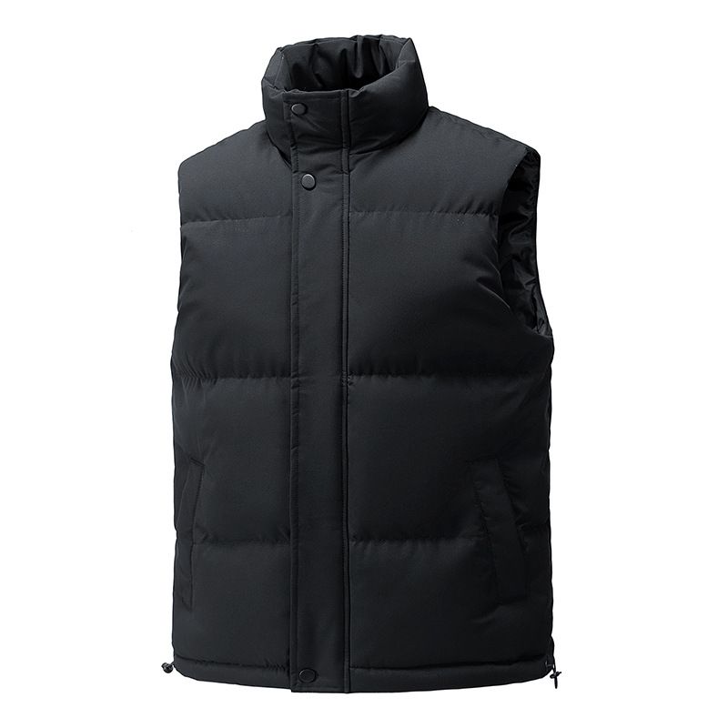 Men's Clothing Unisex Winter Puffer Vest, Lightweight Quilted Sleeveless Jacket For Men & Women, Classic Solid Color, Comfortable & Stylish_voghion.com