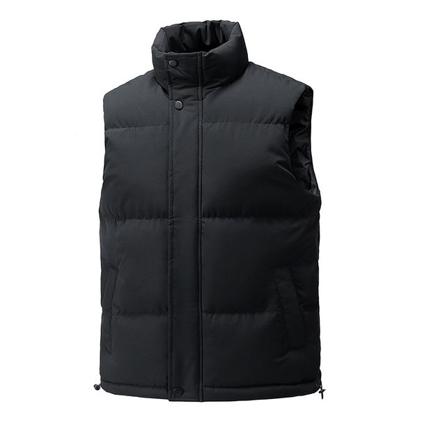 Men's Clothing Unisex Winter Puffer Vest, Lightweight Quilted Sleeveless Jacket For Men & Women, Classic Solid Color, Comfortable & Stylish_voghion.com