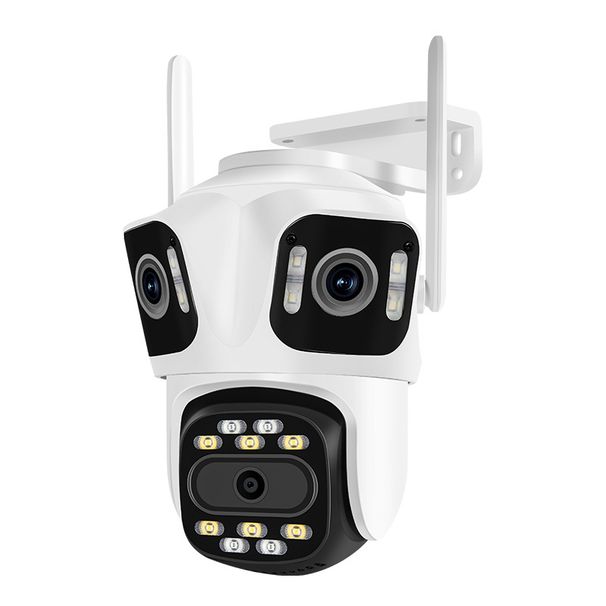 8MP 360° Panorama-WLAN-Überwachungskamera mit intelligenter Nachtsicht, Überwachung in 3 Ansichten, TF-Kartenspeicher, Steckeroptionen für US/EU/UK/AU_voghion.com