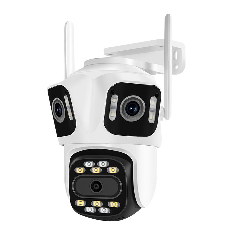 8MP 360° Panoramic WiFi Security Camera With Smart Night Vision, 3 Views Monitoring, TF Card Storage, US/EU/UK/AU Plug Options_voghion.com