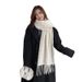 Sciarpa in stile coreano versatile, spessa e calda, con nappa a pois di alta qualità, stile autunno inverno, scialle in cashmere_voghion.com