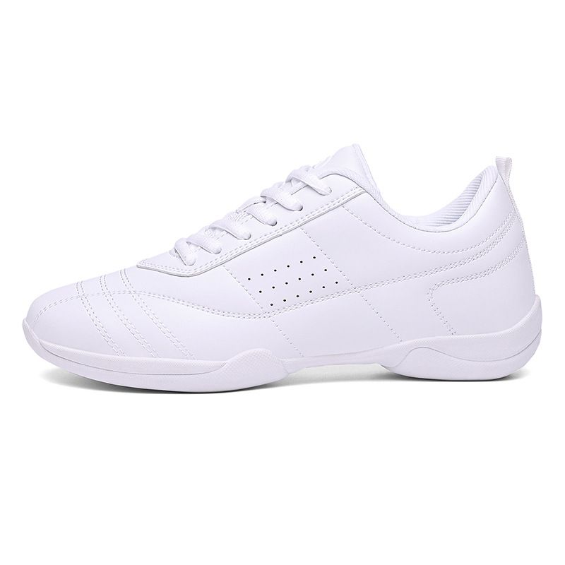 Competitieve bodybuilding mannelijke vrouwelijke witte aerobics gymnastiek kinderen cheerleading schoenen, wedstrijd schoenen_voghion.com