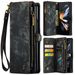 Applicable To New Samsung Z Fol4 Phone Case Folding A14 Mobile Phone Leather Case Wallet Drop-Resistant Card Multi-Function_voghion.com