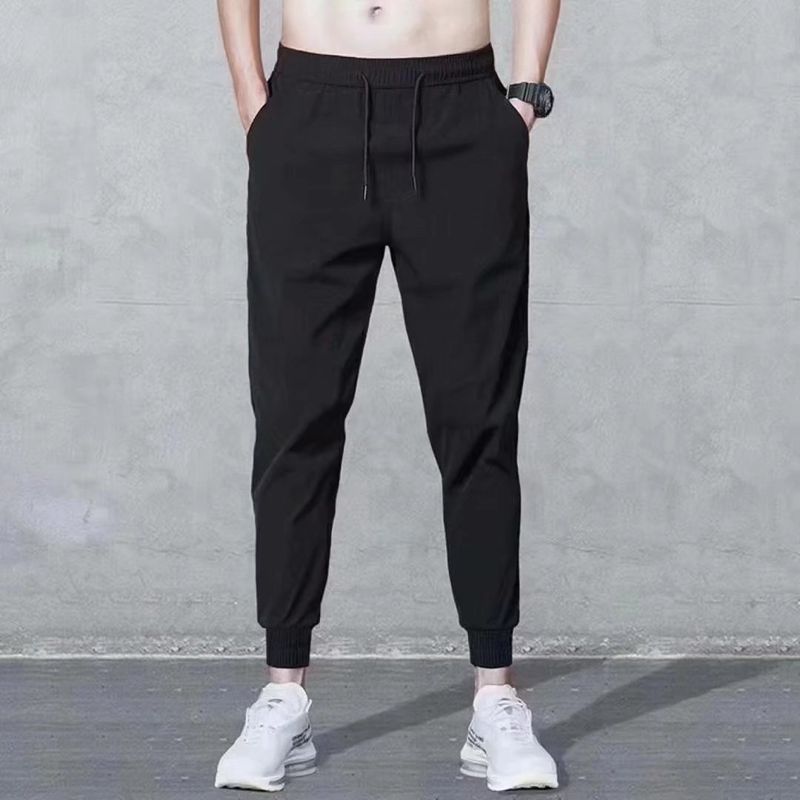 Men's Clothing Slim Fit Trousers Straight Nine Point Suit Trousers Business Casual Trousers Handsome_voghion.com