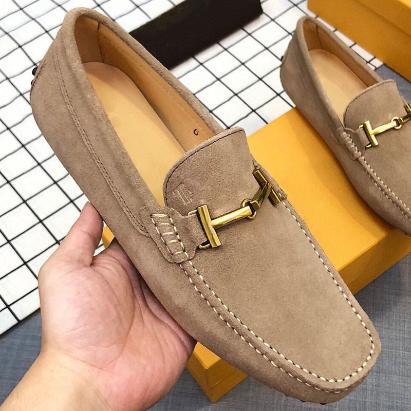 Nubuk Echtleder Loafer Herren 2025 Neue Vielseitige Slip-On Lazy Herren Fahrschuhe_voghion.com