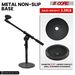 5 Core Desk Microphone Stand Black • Adjustable Height Extendable Boom Arm • Table Mic Holder w Round Base Anti Slip Pad • Universal Mic Clip and 3/8'_voghion.com