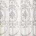 White & Black Embroidered Sheer Curtain – Semi-Sheer Voile Panel For Living Room, Bedroom, Balcony & Commercial Spaces, Ready-Made Lace Window Scrim_voghion.com