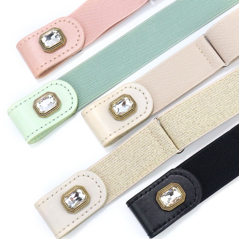 Small Fragrant Wind Invisible Lazy Decoration Traceless Leopard Pattern Elastic Upgraded Women's Belt_voghion.com