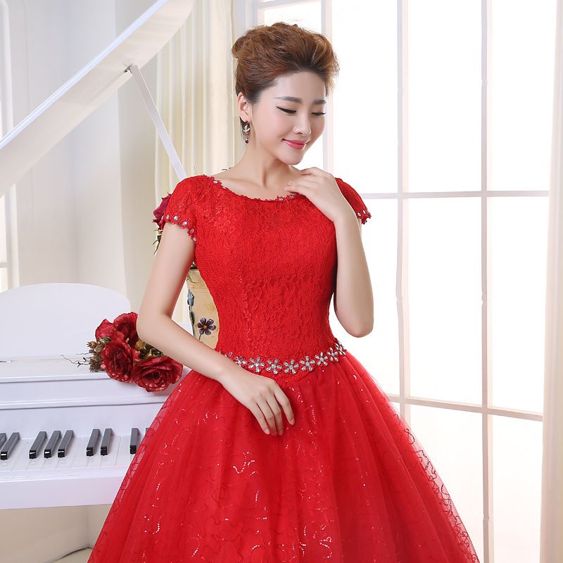 New Wedding Dress 2025 Style Shoulder Slim Wedding Plus Size Bride Lace Straps_voghion.com