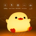 Pat Doudou Duck Night Light - Silicone Sleep Sensor Rechargeable Portable Bedside Lamp Warm Light_voghion.com