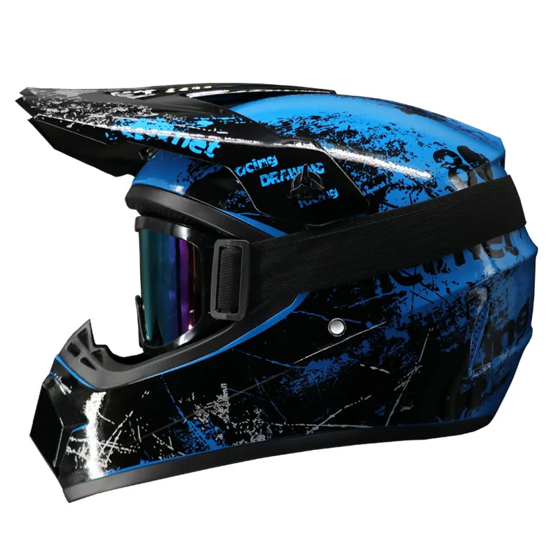 Pārrobežu ziedu 4-krāsu ārējās tirdzniecības versija bezceļa visurgājēja ķivere kalnu velosipēds lejup no kalna jauniešu kāršana_voghion.com