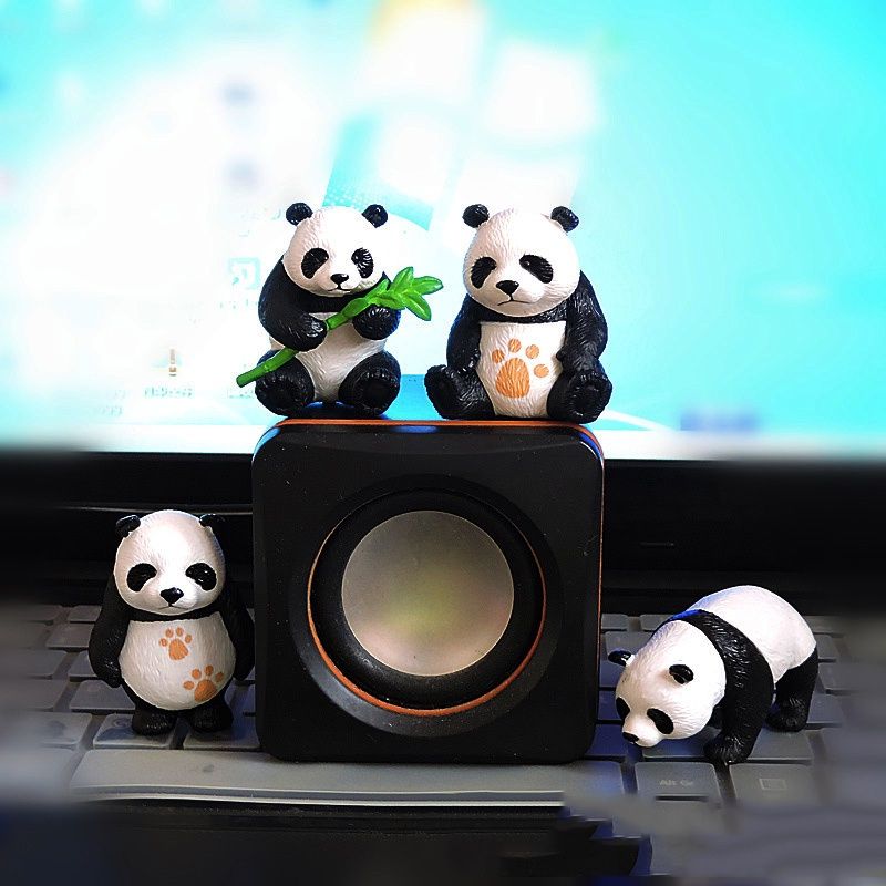 4pcsset Lovely Adorable Mini Panda Action Figure Collection Toys For All Ages_voghion.com
