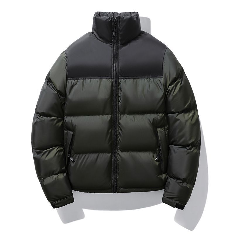 Doudoune chaude en coton à col montant pour homme_voghion.com