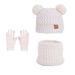 Wintermütze-Schal-Handschuh-Set für Kinder – weicher Acryl-Strick mit Fleecefutter für Jungen und Mädchen, warmes und gemütliches Accessoire für kaltes Wetter (mehrere Farben)_voghion.com