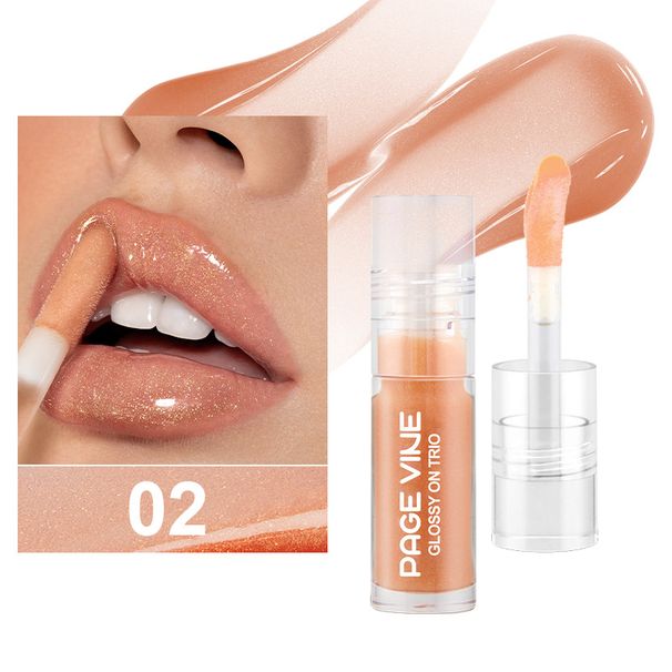 Beauty & Health PAGE VINE Lip Oil New Series Lip Glaze Water Light Clear Lip Mirror Dudu Lip Moisturizing Lip Gloss_voghion.com
