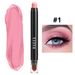 MABOX Shimmer Eyeshadow Stick With Highlighter Colorful Retractable Glitter Eye Makeup Pen Double-Ended Brush Long-Lasting Pigmented_voghion.com