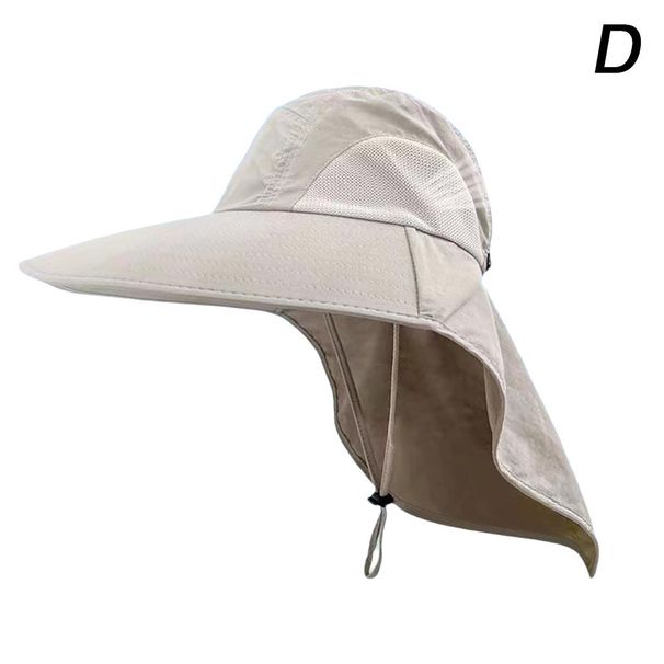 Neuheiten Outdoor Fischerhut Breite Krempe Fischerhut mit Nackenschutz Herren Sommer Atmungsaktives Mesh Sonnenschutz Visier Anti UV UPF50 Kappe_voghion.com