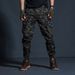 Casual Slim Fit Camouflage Joggers Cuffed Multi-Pocket Cargo Trendy Sports Pants Men's Style_voghion.com