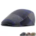 Fashion Men's and Women's Classic Plaid Beret Warm Octagonal Casual Street Painter Hat Retro Newsboy Hundred with Forward Cap_voghion.com