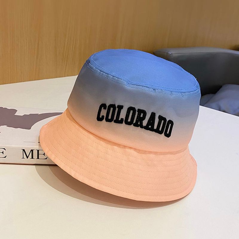Letter Embroidered Bucket Hat Women's Fashion Foldable Hat Summer New_voghion.com