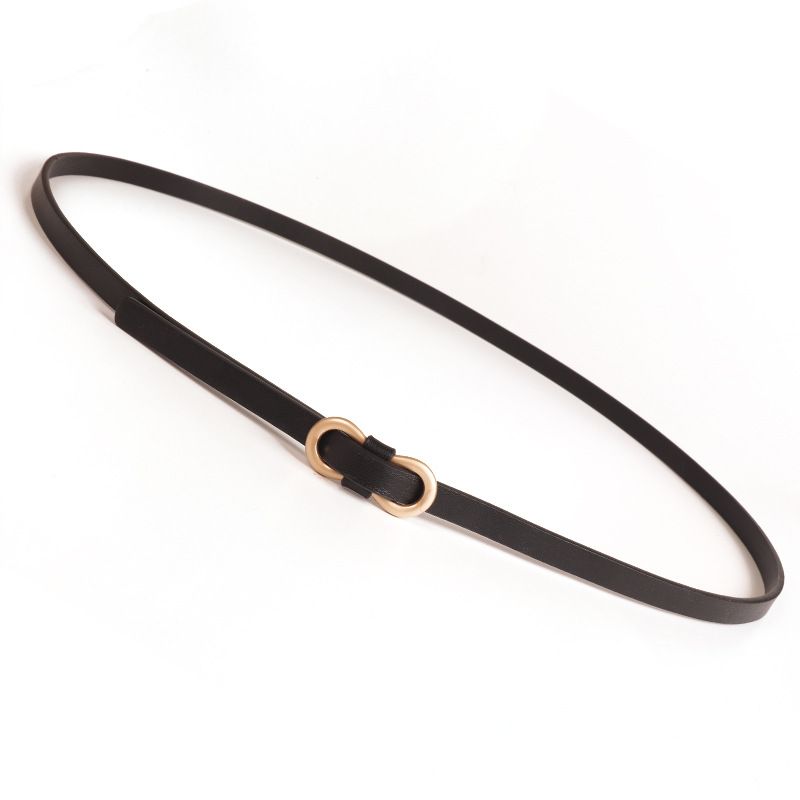 Korean Style Slim For Women New Fashion Knot Decorative Belt Black Versatile Matching Dress Sweater Waist Cincher_voghion.com