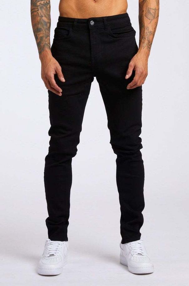 Suitable For All Seasons New Men's Jeans Ins Trend Slim Fit Denim Pants_voghion.com