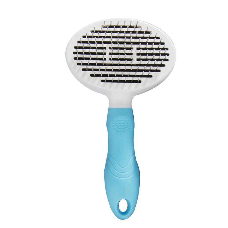 Oval Pet Button Cat Brush Teddy Gold Hair Products Comb_voghion.com