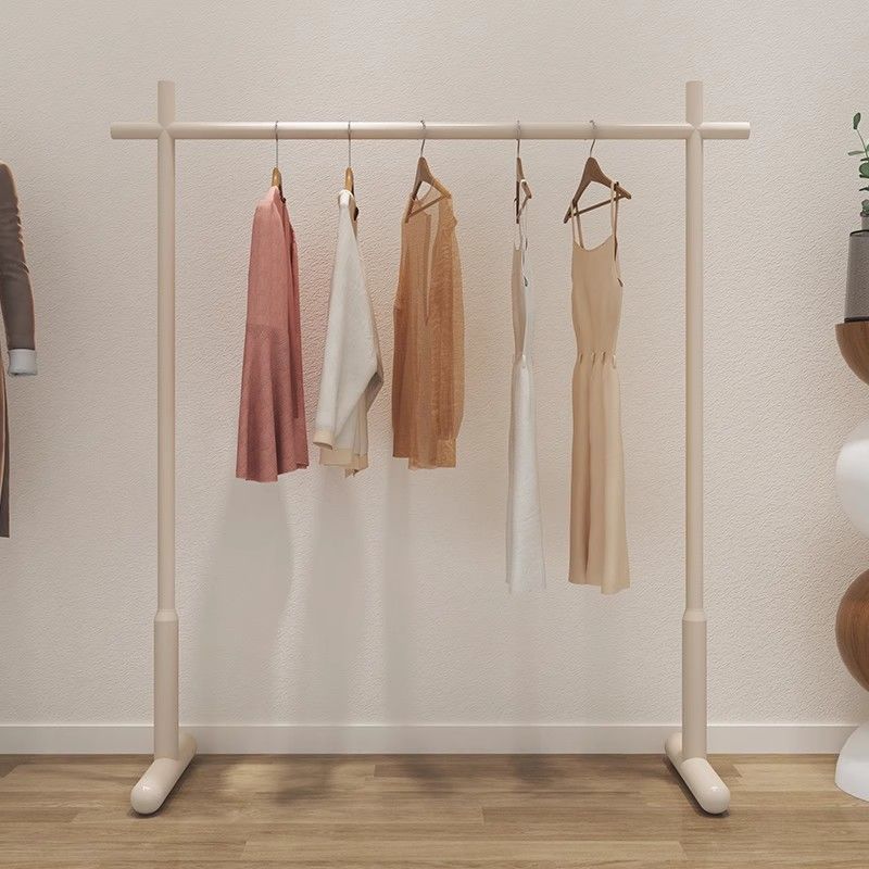 Cream Style Corner Coat Floor-standing Bedroom Clothes Hanger Hotel Homestay Home Indoor Clothing Storage Rack_voghion.com