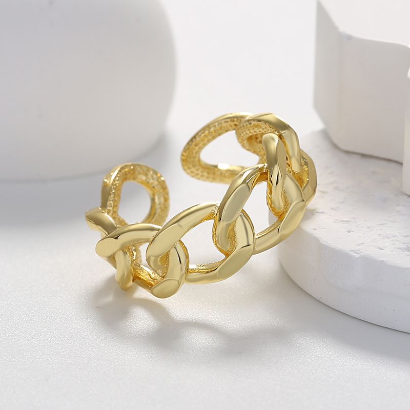 Hot Selling Style Personality Trend Niche Design Feather Texture Zircon Plain Band Ring_voghion.com