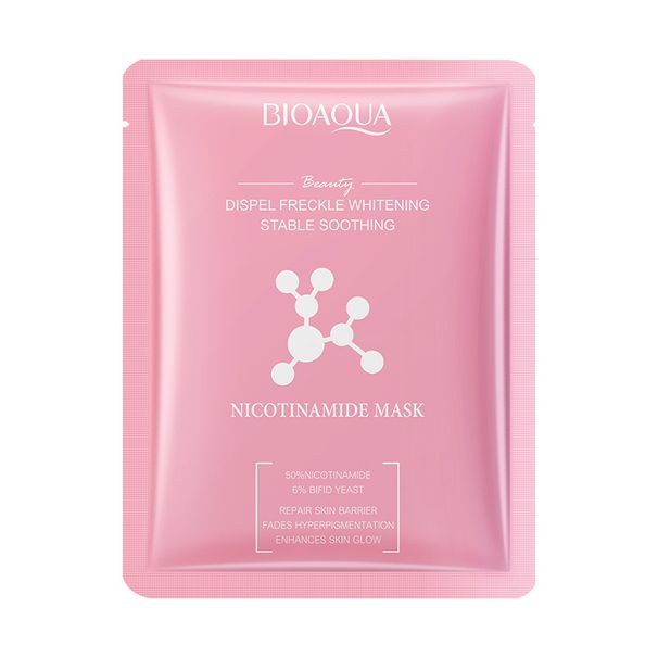 Full English BIOAOUA Niacinamide Whitening Hydrating Moisturizing Mask Sheet_voghion.com